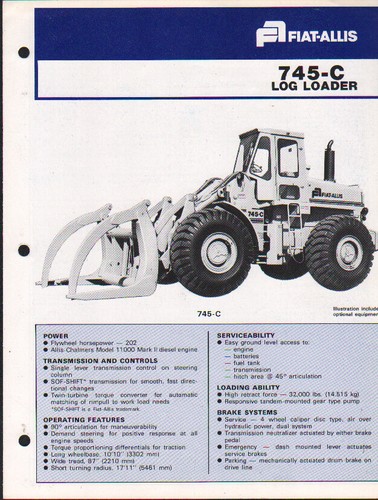 Fiat allis 745 libretto - fiat-allis,