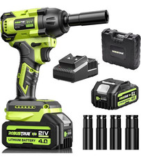 Robustrue Avvitatore a percussione a batteria max 550 N.m, batteria 4000mAh