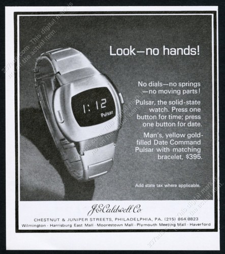 Pulsar data comando - data, 1974
