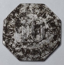 Rare Monnaie Fer, 10 Pfennig