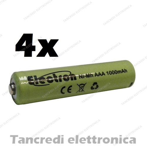 Pile batterie ricaricabile - 4x,