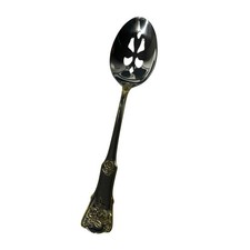 Royal Albert OLD COUNTRY ROSES Cucchiaio da portata con fessure in acciaio inox posate oro