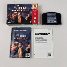 WWF No Mercy Nintendo 64 con scatola, libretti, videogioco THQ