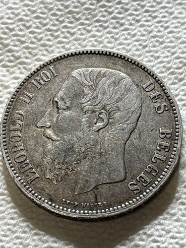 Belgio 1875 franchi con - 5,