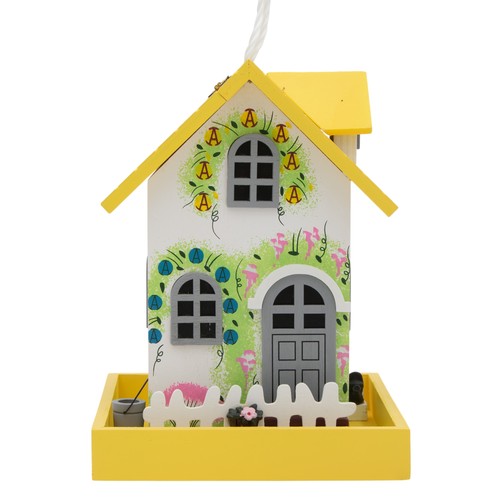 Casetta con fiori legno - con, in