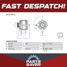 Alternatore adatto a BMW 320D