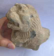 Antico leone scisto verde gandhara