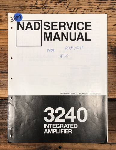 Amplificatore nad modello 3240 - nad,