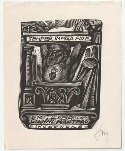 Tranquillo marangoni exlibris - marangoni:,