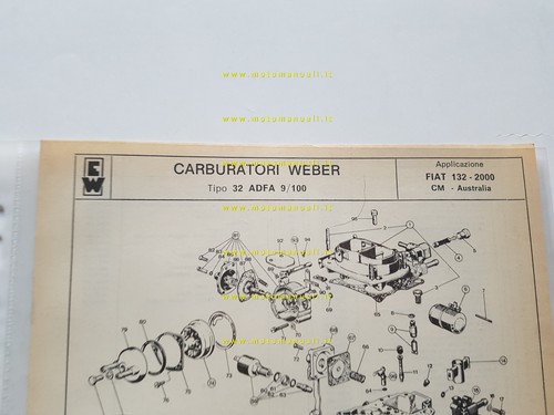 Weber carburatore adfa - 32,