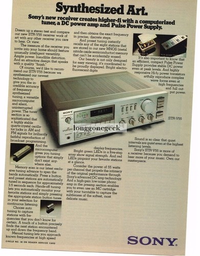 Sony str v55 1980 - sony, ricevitore