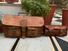 Pelle Moto Sella Borse 2 Bisaccia 1 Grande 1 Piccolo Bagagli Borsa Sportster