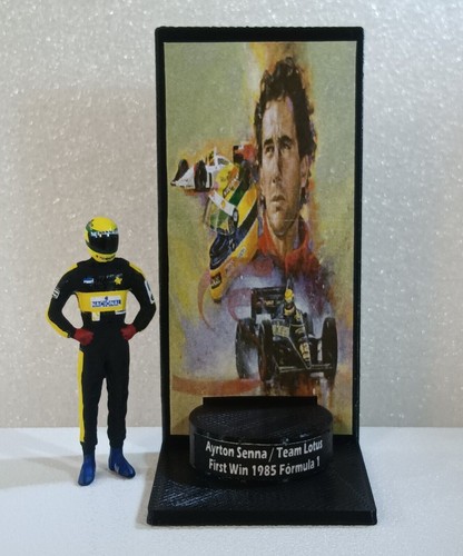 Figurina ayrton senna lotus - figurina,