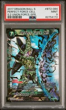 DRAGON BALL SUPER PERFECT FORCE CELL BT2-084 SPR - UNION FORCES - PSA 9 MINT