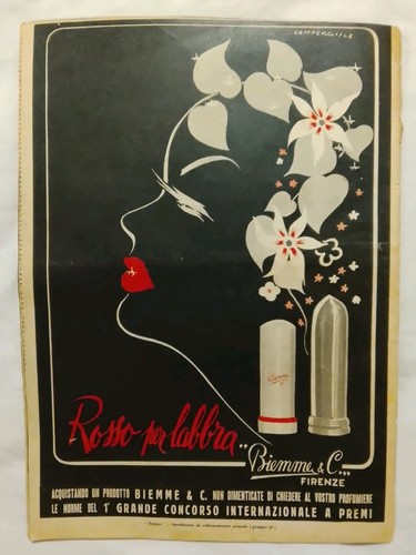 Pubblicita rossetto biemme - biemme, &