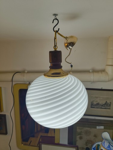 Lampadario sfera vetro di - lampadario,