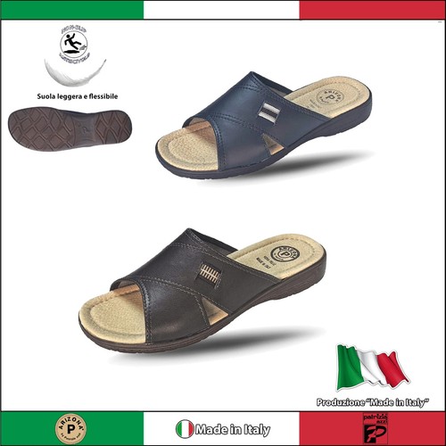 Ciabatte uomo soletta vera - ciabatte, in