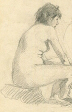 Ritratto di donna nuda disegno