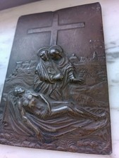 ANTICA  PLACCA DI BRONZO