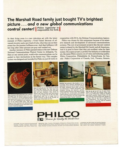 1961 philco pubblicità - pubblicità, stampa