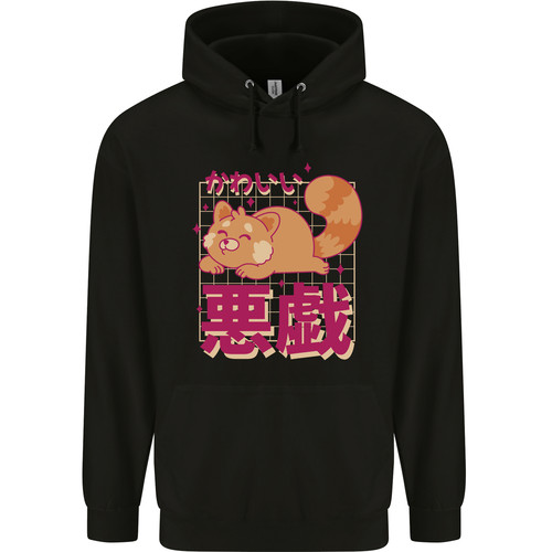 Felpa con cappuccio kawaii red - con,