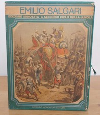 Salgari SECONDO CICLO GIUNGLA Integrale Annotata Mondadori 1971 COFANETTO 3 voll