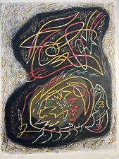 Masson Andre 1896-1987 litografia a colori Germe d'acanthe et constellation