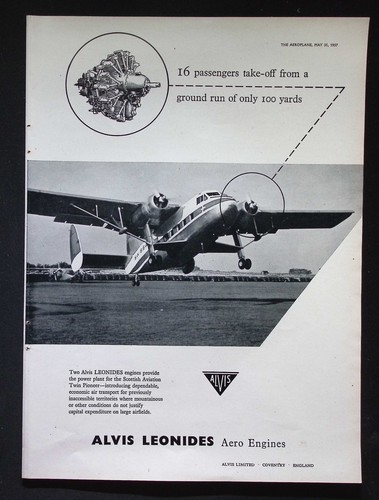 Original 1957 advert alvis - original,