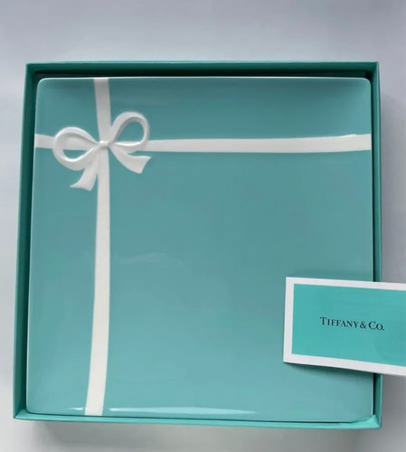 Piatto scatola blu tiffany - scatola,