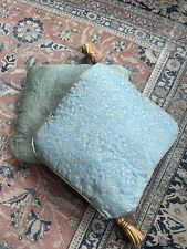 Cuscino con tessuto Fortuny Colore Azzurro O Verde VINTAGE