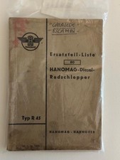 ORIGINAL GEBRAUC!!! Ersatzteil-Liste 80 HANOMAG  -DIESEL - Radschlepper Type R45