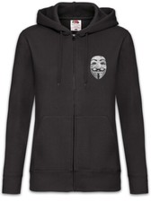 Guy Fawkes Mask Donna Zipper