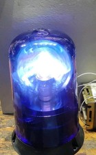 Lampada Lampeggiante Girofaro BLU 110V A.C.. Luce Emergenza