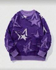 Unisex Purple Fuzzy Star