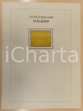 1941 BERGAMO Angelo GALIGNANI Campionari tessili Velluto CARAKUL Felpa SEALSCHIN