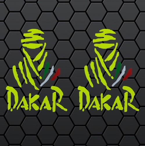 Adesivo adesivi dakar - dakar, giallo