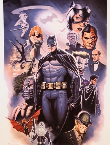 Gotham nights art print - gotham,