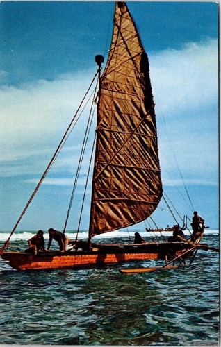 Cartolina tahitian outrigger - tahitian,