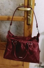 bauletto e borsa spalla bordeaux