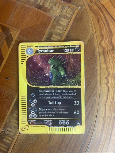 Carta pokemon tyranitar - carta,