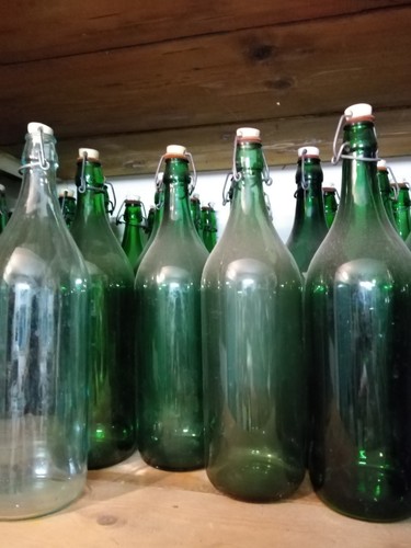 Bottiglioni vetro verde - bottiglioni,
