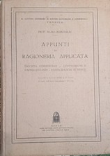 Aldo Amaduzzi - Appunti di ragioneria applicata - CEDAM - 1932