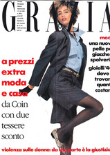 GRAZIA ITALIA 1991 ROBERTA CHRIKO CHRISTY TURLINGTON LINDA EVANGELISTA YASMEEN