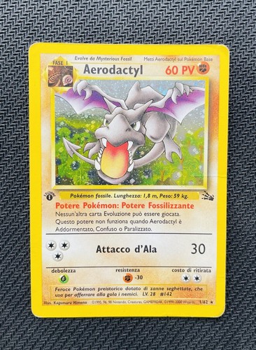 Carta pokemon aerodactyl - carta,
