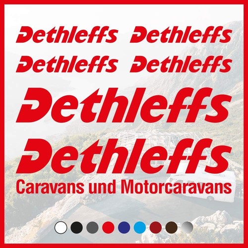 Adesivo set loghi dethleffs - set, “dethleffs