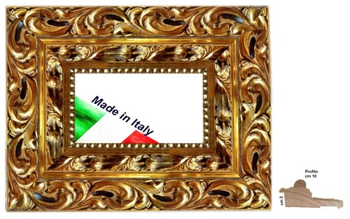 Cornice legno oro vecchio - in,