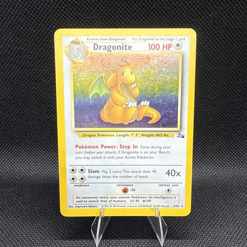 Dragonite fossil holo - fossil, 4/62