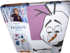 Set copripiumino reversibile Frozen 2 II misura SINGOLO COTONE ELSA OLAF ANNA