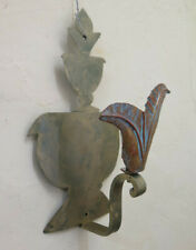 APPLIQUE IN FERRO BATTUTO LUCE DA PARETE VINTAGE ARTIGIANALE LAMPADA CH34