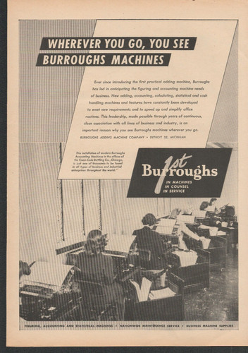 Burroughs adding machine - burroughs,